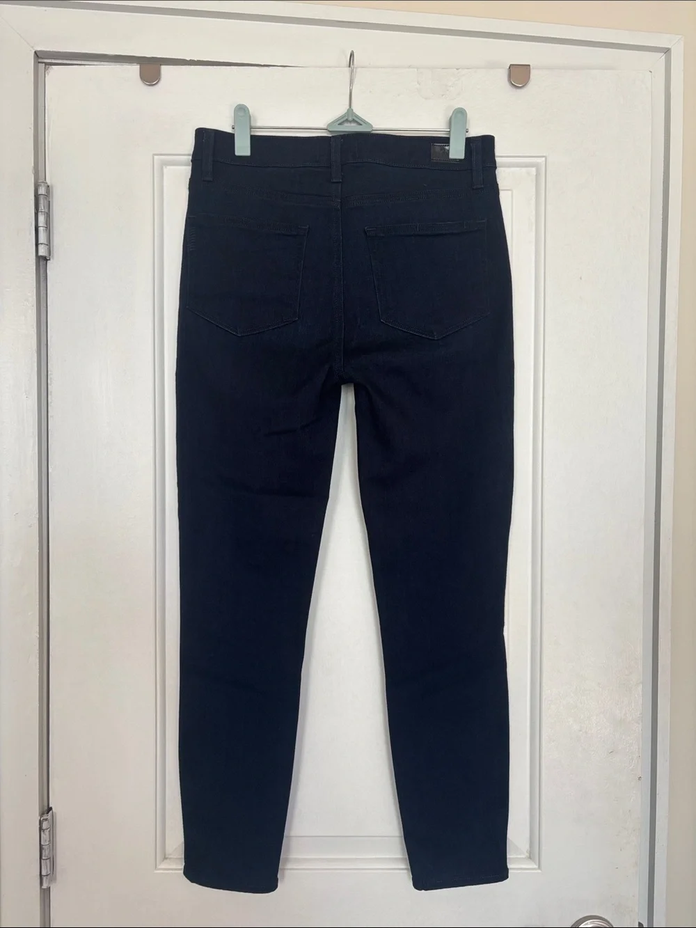 Paige Denim Hoxton Crop Skinny Jeans in Dark Navy Wash, 29 - Picture 3 of 8
